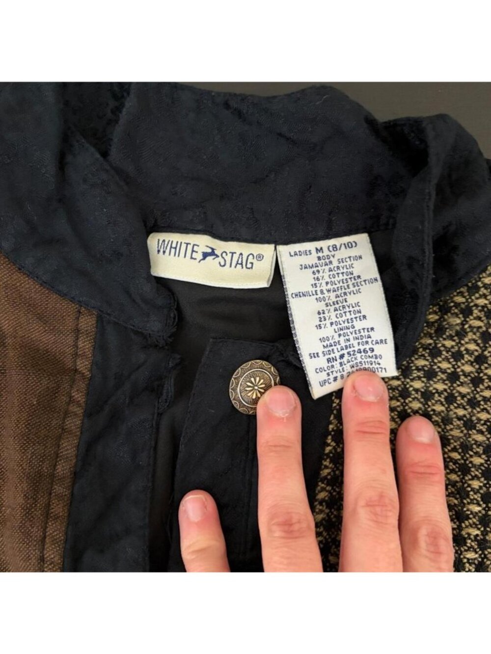 90s patchwork boho jacket - Picture 8 of 8